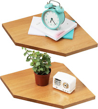 Corner Wall Shelf, Corner Floating Shelves Set of 2 Solid Oak Wood Corner Shelve - Mumbai - India