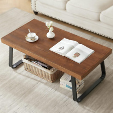 Natural Wood Coffee Table Rustic Solid Real Wood Center Table For Living Room Re - Mumbai - India