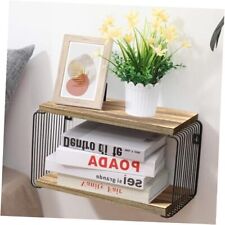 Floating Nightstand 2 Tier Metal Geometric Modern Nightstand Carbonized Black - Mumbai - India