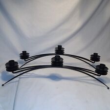 Dramatic MCM Black Metal Candelabras Candleholders Pair 19 - Toronto - Canada"