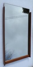 LARGE MINIMALIST WOODEN DANISH VINTAGE MIRROR 1950 MODERN WALL SILKEBORG TEAK - Toronto - Canada