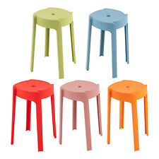 Portable Outdoor Garden Plastic Stool Dining Room PP Stool Chair Colorful 5pcs - Toronto - Canada