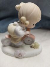 Enesco Precious Moments Figurine Growing In Grace Age 6 Girl 1994 #136255