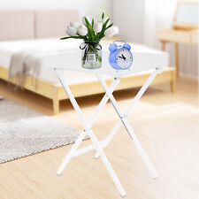 Modern Minimalist Folding Acrylic End Table Night Stand Tray Transparent Movable - Toronto - Canada