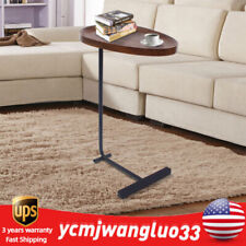 Small Side Table Narrow C Shaped End Table for Sofa Couch and Bed Bedroom