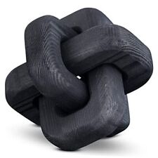 Wooden Knot Bohemian Decoration Hand-Carved Knot Coffee Table Decoration Black - Long Island City - US