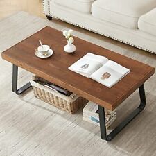 Natural Wood Coffee Table Rustic Solid Real Wood Center Table For Living Room Re - Mumbai - India