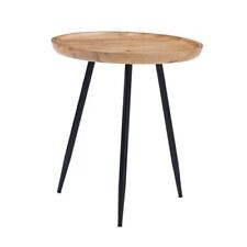 Side Table - Dilan Tri Pin Small Table. Exclusively Designed Natural & Black - Mumbai - India