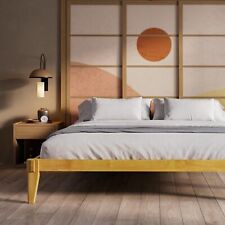 14” Solid Wood Bed Frames Wood Platform Bed Frame Japanese Joinery Bed Frame - Dayton - US