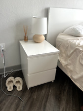 White Bedroom Nightstand Minimalist Modern Sleek - Mumbai - India