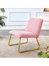 Minimalist Pink Armless Sofa Chair Paired Suitable For Offices Bedrooms - Ontario - US