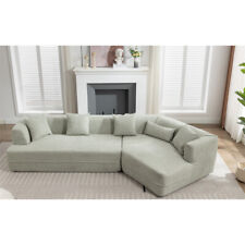 Modular Sectional Sofa Set - Upholstered Sleeper Couch 2PC Free Combinat-Green - Mumbai - India