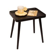 Black Side/End Table Modern Minimalist Wooden Small Accent Table with Natural... - Mumbai - India