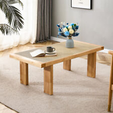 Modern Minimalist Rattan Tabletop with Rubber Wooden Legs, Chinese Side Table - Mumbai - India