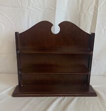 Curio cabinet 3 shelf wood tabletop or wall hanging minimalist style vintage - Toronto - Canada