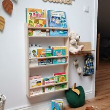 Montessori Wooden Bookshelf, Wall Bookshelf for Kids, Nursery Wall Bookshelves - Toronto - Canada