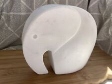 Marble Elephant Sculpture MCM Mid Century Modern Minimalist Style 6” INDIA EUC - Amherst - US