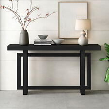 Console Table with Concrete Texture Wood Top 59 Extra Long Entryway Table - Mumbai - India"