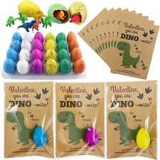 24 Packs Valentines Cards With Dinosaur Egg Hatching Bulk Funny Dino Eggs - Rowland Heights - US