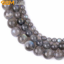 AAA Natural Blue Rainbow Labradorite Stone Loose Beads for Jewelry Making 15''