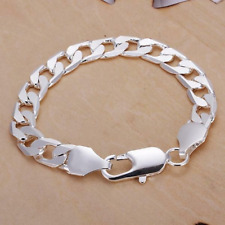 noble wedding 925silver Fashion cute nice women men solid chain Bracelet Jewelry