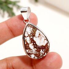 Wild Horse Jasper Gemstone Pendant 925 Sterling Silver Jewelry Handmade Pendant