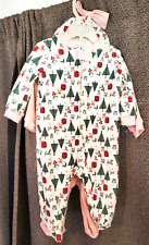 Chick Pea Holiday 3 Piece Footie/Sleeper & Hat Set Size 0-3 months NWT