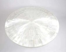 Selenite Stone Sunburst Console Hotel Bar Table Top Housewarming Furniture Deco