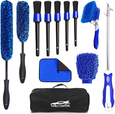 12Pcs Car Detailing Cleaning Brush Supplies Kit for Wheel , Tire, Rim Brush...