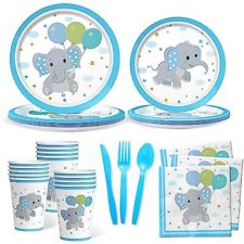 175PCS Elephant Baby Shower Decorations for Boy Baby Boy Shower Decorations B...