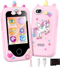 Kids Phone Toy Pretend Phone Play Phone for Girls 3 4 5 6 7 8 Years Old - Toddle - US