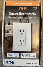 Eaton Smart Home Wi-Fi Smart Receptacle EWFTRCR15-W New - Statesboro - US