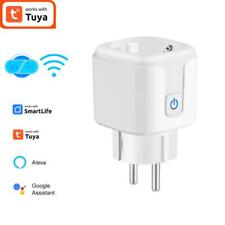 AUBESS Tuya WIFI Smart EU Plug 16A Power Monitor Socket Smart Life Wireless Remo - CN