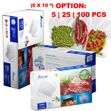 6x10" PaczSaver-Food Vacuum Sealer Bag BPA free,Microwave&Freezer Safe"