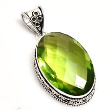 Peridot Handmade Antique Design Pendant Jewelry Wedding Gift NP 072