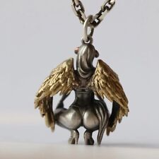 Men's Stainless Steel Devil Angel Necklace Pendant Jewelry Fashion