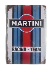 🏁 “Martini Racing - Team” Mancave Tin Decor Sign • Novelty Auto Garage Tools