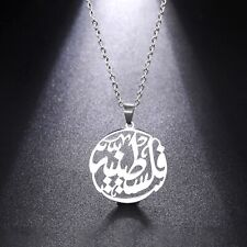 Hot Palestine Round Pendant Necklace Chain Necklace Stainless Steel Jewelry Gift