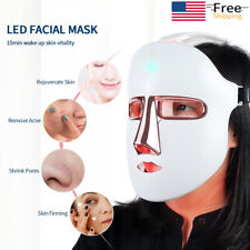 Wireless LED Light Therapy Face Mask 7 Colors Red Light Mask Anti-aging Beauty