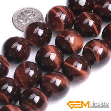 Red Tiger's Eye Gemstone Round Beads For Jewelry Making 15 6mm 8mm 10mm 12mm"