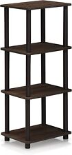 Small Narrow Bookcase Bookshelf Vertical For Tall Wall Book 4 Tier Thin Shelf - Mumbai - India