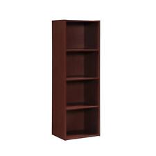 HODEDAH Bookcase 47 H 4-Shelf Mahogany - Luckey - US"