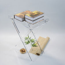 Foldable Table Acrylic Transparent Table Sofa Snack Coffee Laptop End Side Table