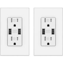 Duplex Receptacle 15 Amp, Smart 4.8A,USB Charger Outlet Dual High Speed( 1 PC) - Rockaway - US