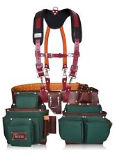 TRUTUCH Nylon and Leather Tool Belt with Leather Work Suspender | Construction