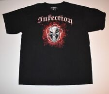 Infection Clothing Brand T-Shirt, Barbed Wire Skull Graphic Tee, Size X-Large