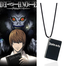 New Death Note Necklace Black Note Book Letter Double Sided Pendant Jewelry Gift