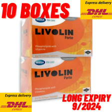 10 Box Livolin Forte 500's Liver Care Cleanse Alcoholic Detox Vitamin Supplement - Toronto - Canada