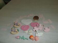 Lot of Dollhouse Miniature Plastic Assortment of Baby Items