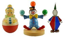 Vintage 1980 Baby Items Roly Poly, Lullabells Musical, Stained-Glass Clowns